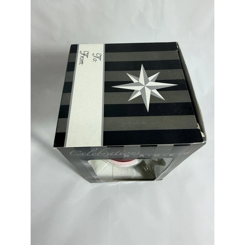 Christopher Radko Celebration 2016 Handcrafted Glass Santa Ornament